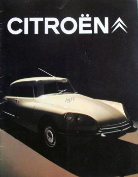 Citroen DS Modelprogram 1972 Carbrochure  (10114)